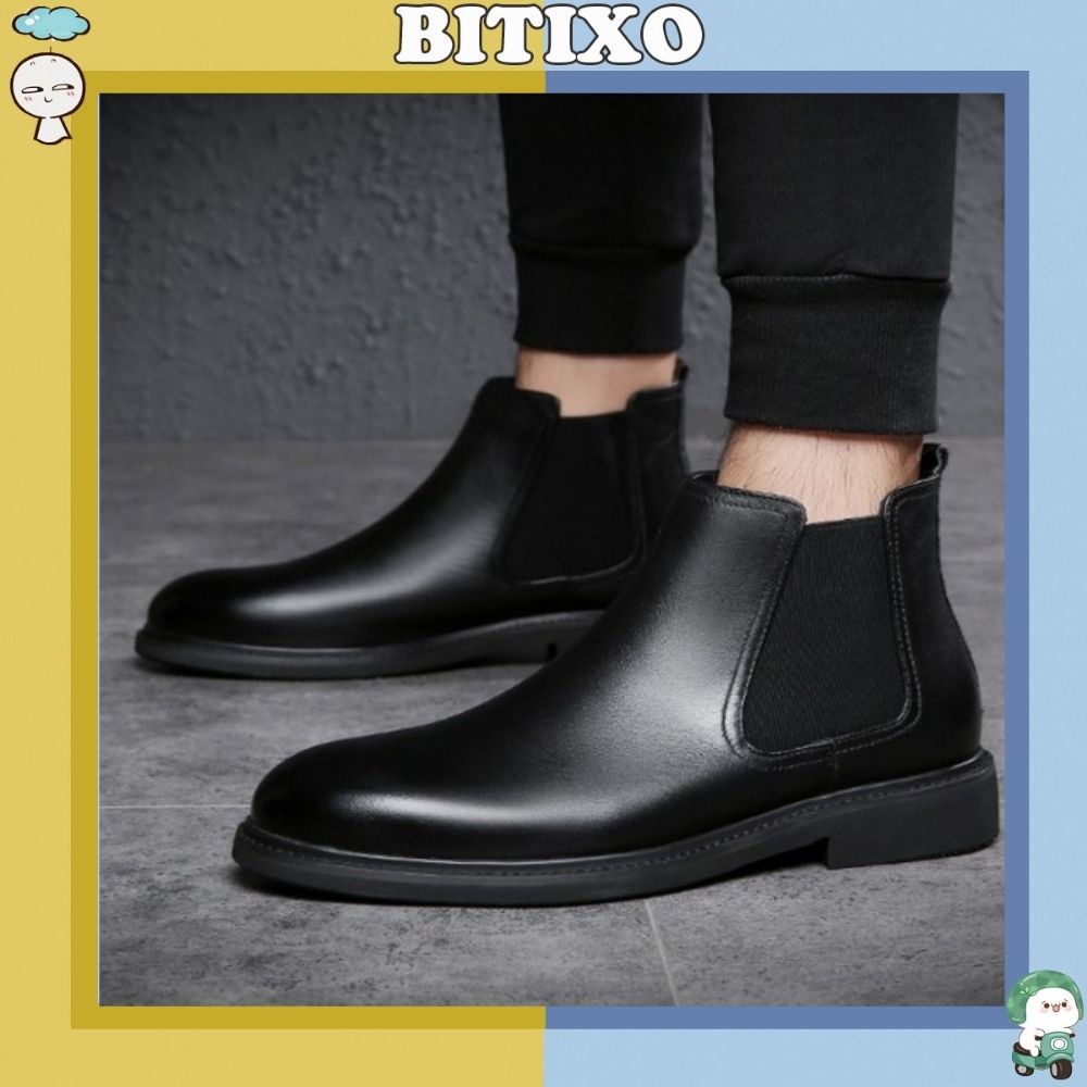 Giày Nam Chelsea Boots Tăng Chiều Cao Cổ Lửng Đẳng Cấp BT28