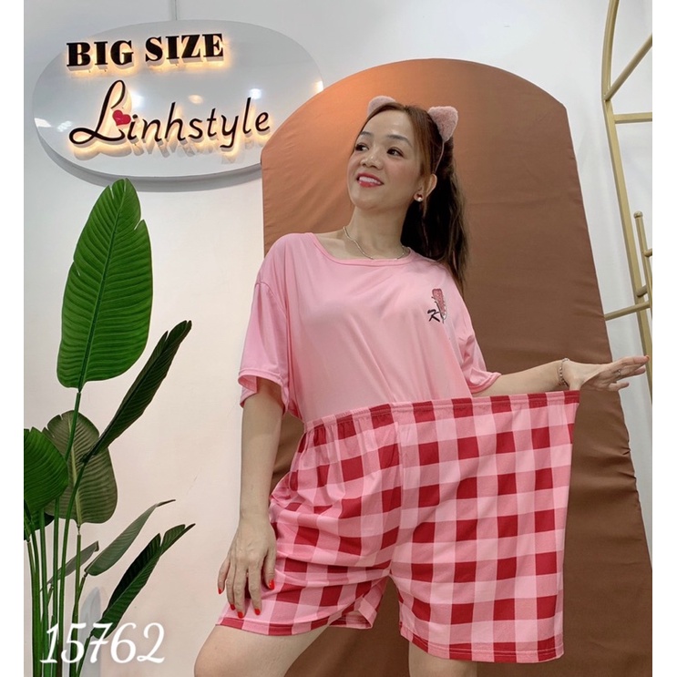 Đồ bộ đùi BIG SIZE Hình D â u Hồng SS.H 15762