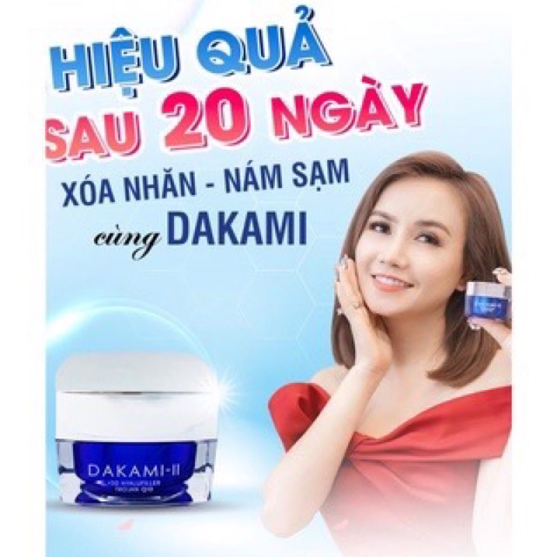 Kem trắng da, chống lão hoá Dakami II mẫu mới chính hãng- Hộp 30g