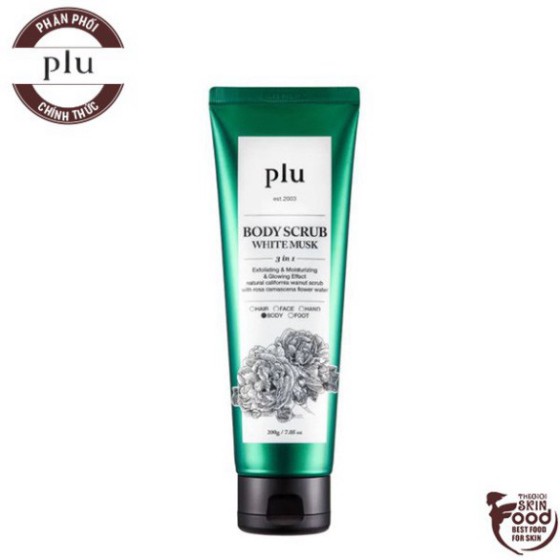 Tẩy Tế Bào Chết Body Chiết Xuất Từ Thiên Nhiên PLU Body Scrub 200g R8