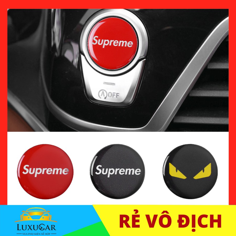 Miếng dán nút đề Start/Stop phong cách thời trang cao cấp phù hợp với mọi loại xe hơi, ô tô