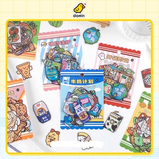 Set Bộ 40 Sticker Theo Chủ Đề Phong Cách Nhật Bản