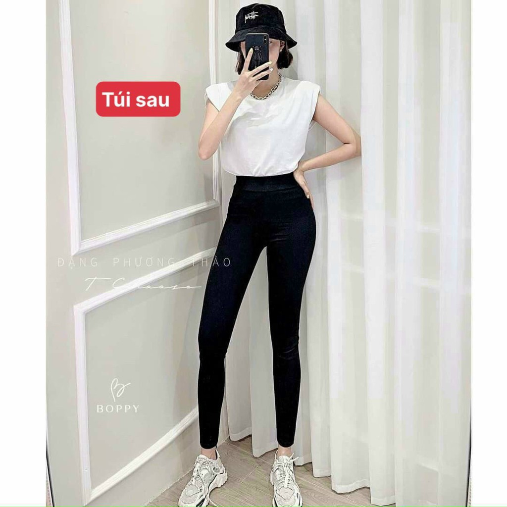 Quần legging nữ ôm quần ống bó QC túi sau đủ size chất đẹp