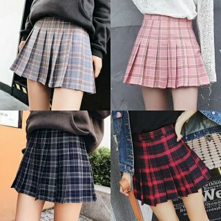 [Order] Chân váy tennis kẻ caro ulzzang