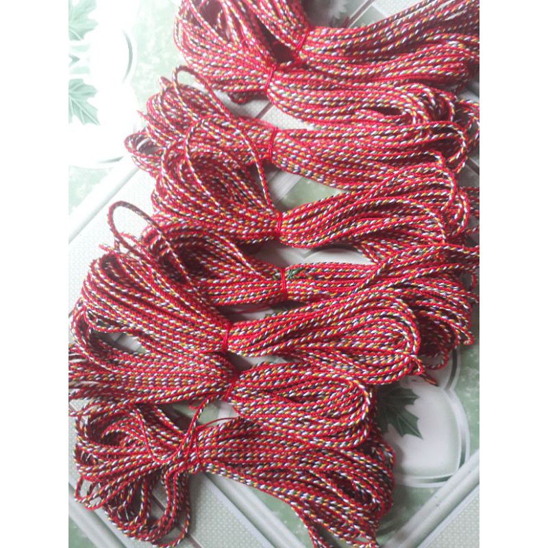 10 mét Chỉ ngũ sắc may mắn loại đẹp dùng làm vòng đeo tay