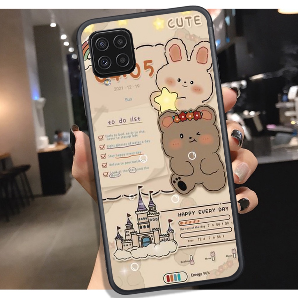 Ốp Lưng SamSung A12 5G - A22 4G - A22 5G - M32 - M33 -  53 , In Hình Gấu Socola Đẹp và Đáng Yêu.
