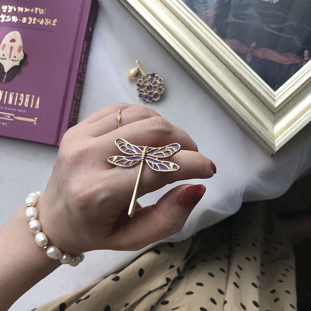 Ghim Cài Áo Hình Chuồn Chuồn Đính Đá Thời Trang