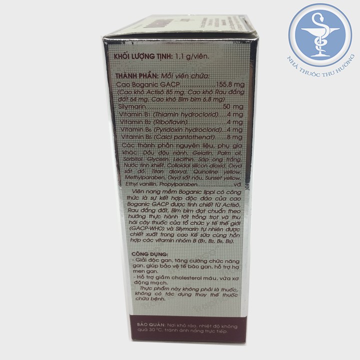 Boganic Lippi - Mẫu mới giúp giải độc gan, hạ mỡ máu | BigBuy360 - bigbuy360.vn