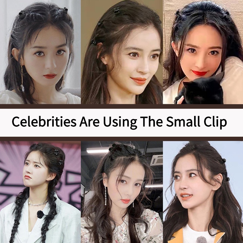 Set 24 Kẹp Tóc Mini Màu Đen Phong Cách Hàn Quốc