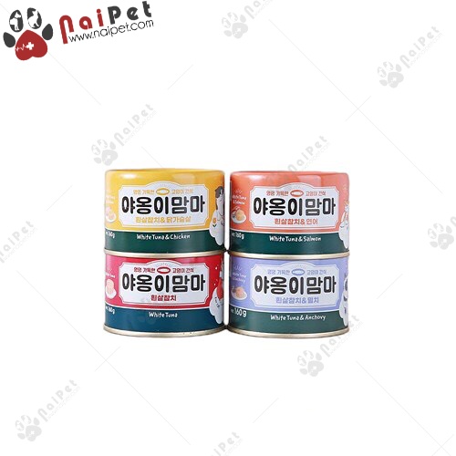Thức Ăn Dinh Dưỡng Pate Cho Mèo Meow Mamma Hàn Quốc Lon 160g
