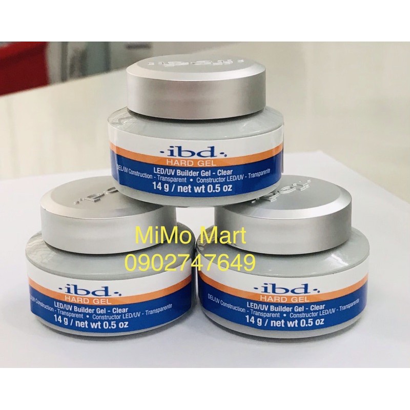 Gel đắp móng IBD Clear Chuẩn Mỹ🇺🇸 Hộp 14g/56g