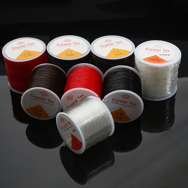 Dây thun co giãn tốt dùng kết cườm pha lê/ làm vòng tay/ trang sức thủ công 1mm