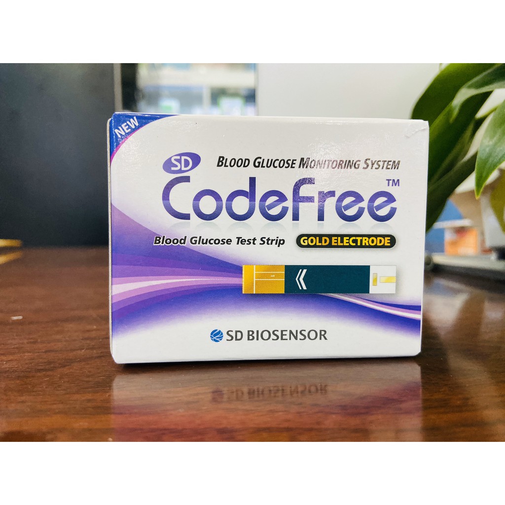 QUE THỬ ĐƯỜNG HUYẾT CODEFREE(hộp 50 que)