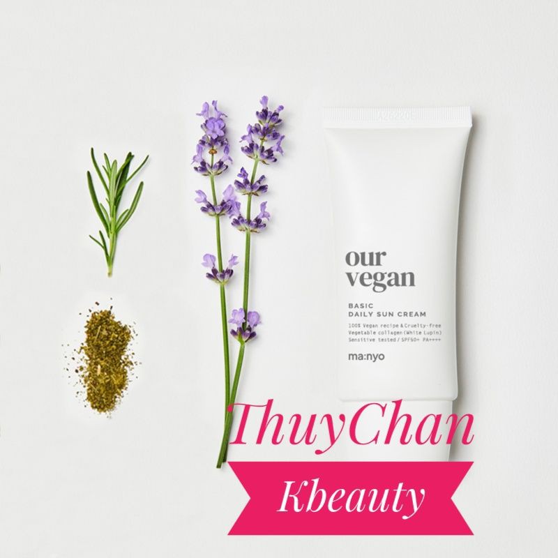 MS49  Kem chống nắng vật lí Manyo Our Vegan Cica/Basic/Tone up Daily Sun Cream 50ml