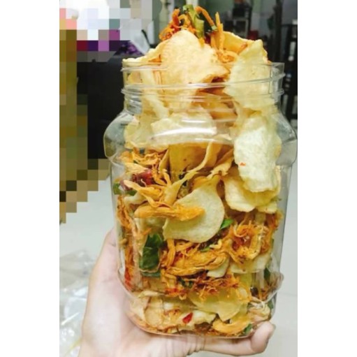 KHOAI TẨM VỊ LẮC KHÔ GÀ CAY XI MÊ LON 250g