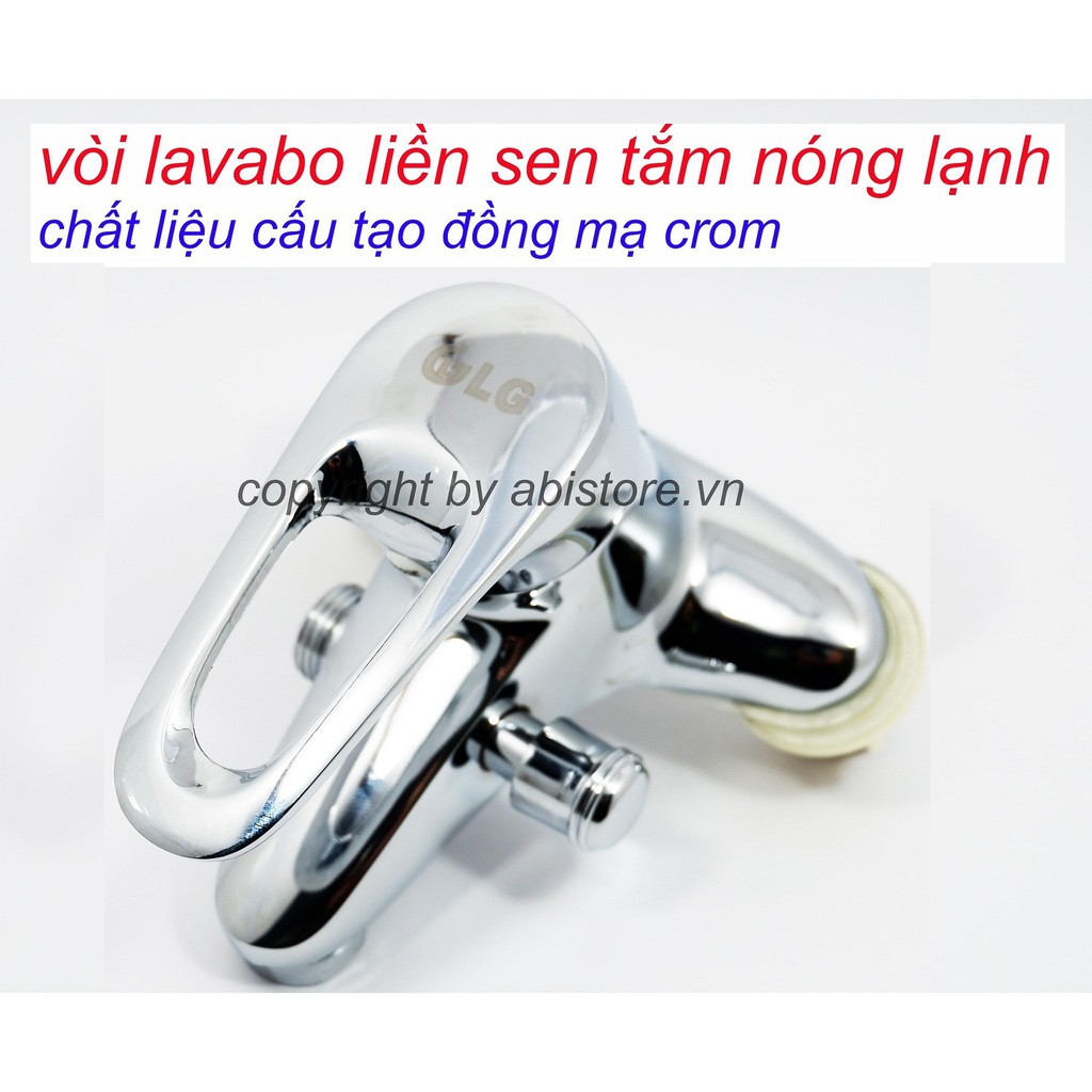 CỦ SEN LIỀN VÒI NÓNG LẠNH ĐỒNG MẠ CROME XỊN BẢO HÀNH 1 NĂM ( CỦ VÒI LIỀN SEN LẮP Ở CHẬU LAVABO )