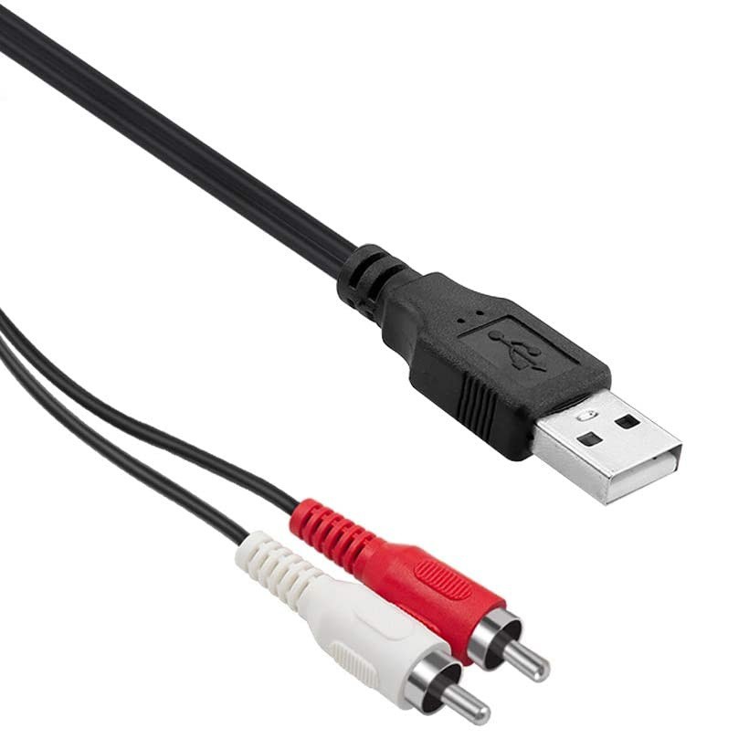Cáp chuyển đổi cổng USB sang 2 cổng RCA cho TV 1.5m - Cáp chuyển Usb sang 2 AV