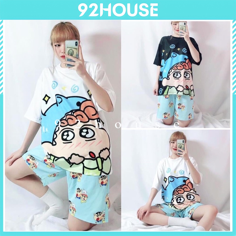 Đồ bộ hoạt hình freesize unisex Tini Boy form rộng tay lỡ