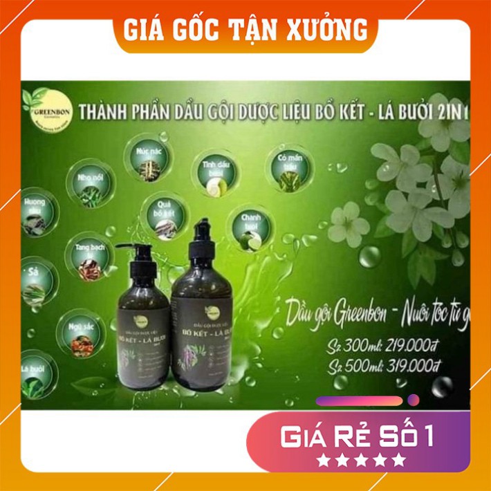 Dầu gội dược liệu bồ kết GREENBON