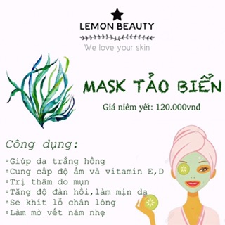Mask Tảo Biển ( tặng kèm quà ) lemon beauty