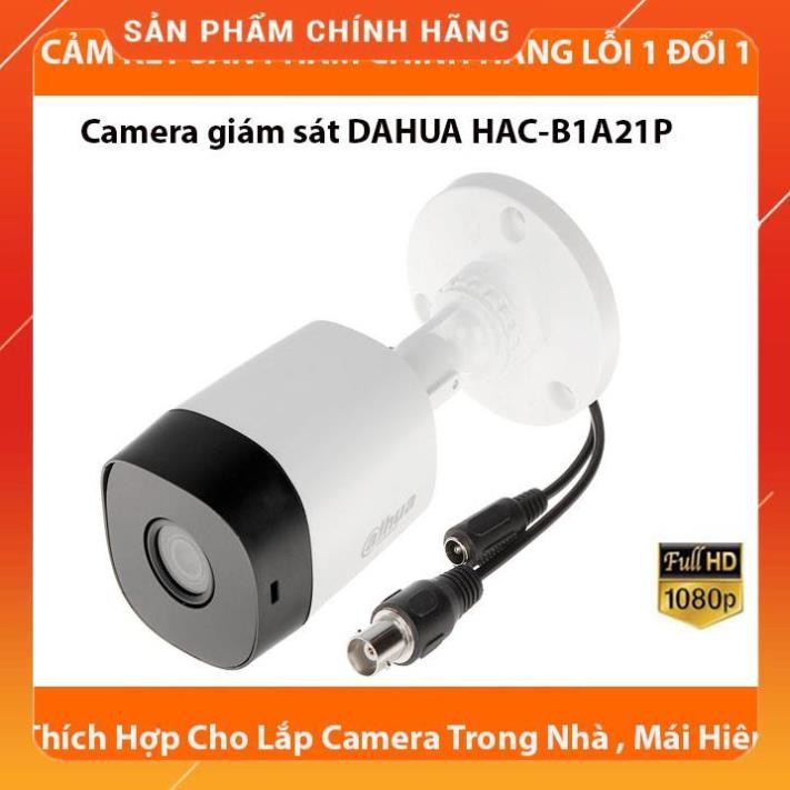 Camera giám sát DAHUA HAC-B1A21P HDCVI Cooper 2MP Tính năng chống ngược sáng,hình ảnh sắc nét,chống thấm nước- BH 24TH