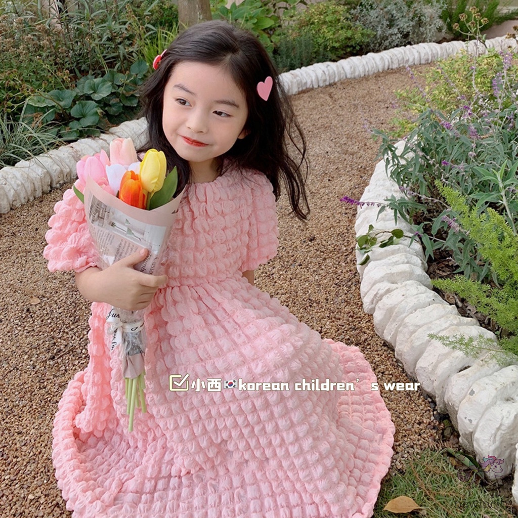 Đầm Công Chúa Phong Cách Hàn Quốc Cho Bé Gái