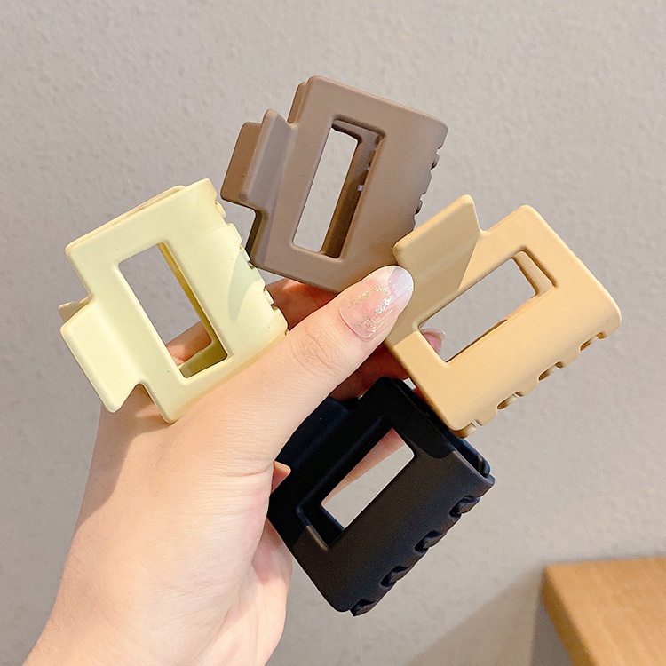 Kẹp Tóc Bằng Acrylic Bền Thiết Kế Đục Lỗ Phong Cách Hàn Quốc