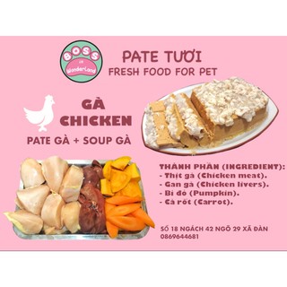 PATE TƯƠI MỖI NGÀY CHO THÚ CƯNG(mẻ mới 27/7)