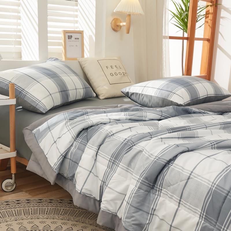 Bộ chăn ga gối Cotton Tici chăn chần bông mùa hè MÂY BEDDING