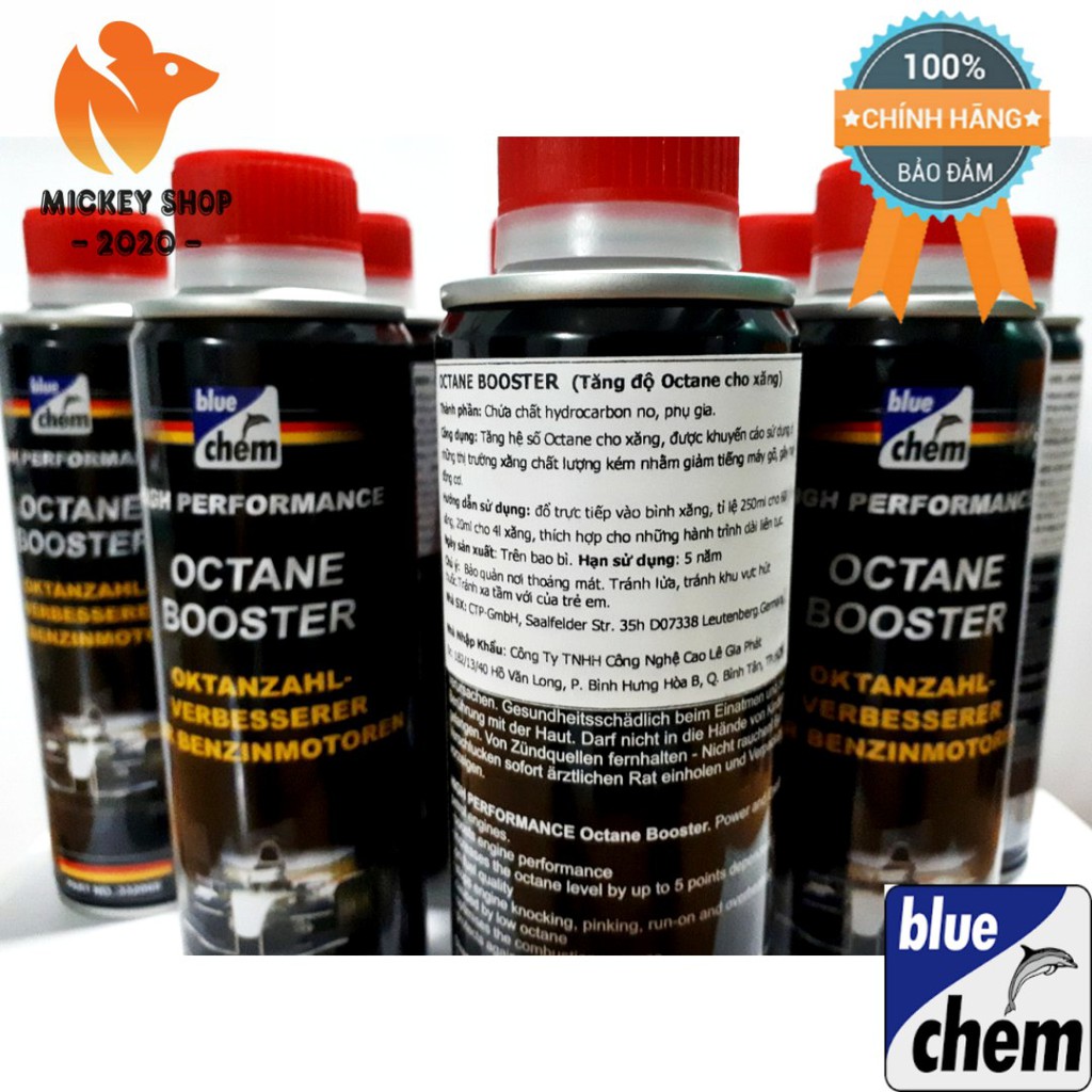 [ CAO CẤP ] BLUECHEM - OCTANE BOOSTER – TĂNG CHỈ SỐ OCTAN CHO XĂNG - 250ML