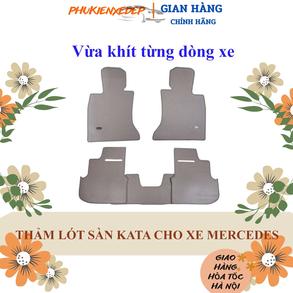 Thảm lót sàn ô tô Kata cao su Thái Lan cho xe Mercedes-Benz GLE/Benz S-Class/Benz GLS/Benz GLK/Benz E-Class/Benz CLA-GLA