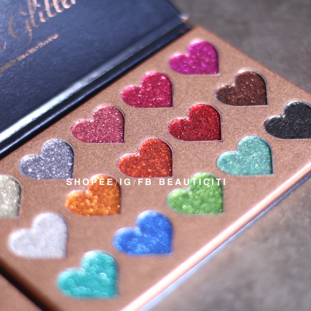 MÀU MẮT KIM TUYẾN BEAUTY GLAZED PRESSED GLITTER NHŨ MẮT 15 Ô