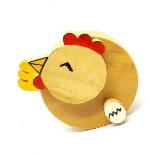 Đồ chơi gỗ gà trống lật đật, đồ chơi lật đật bằng gỗ cho bé vui nhộn, chơi vận động tinh