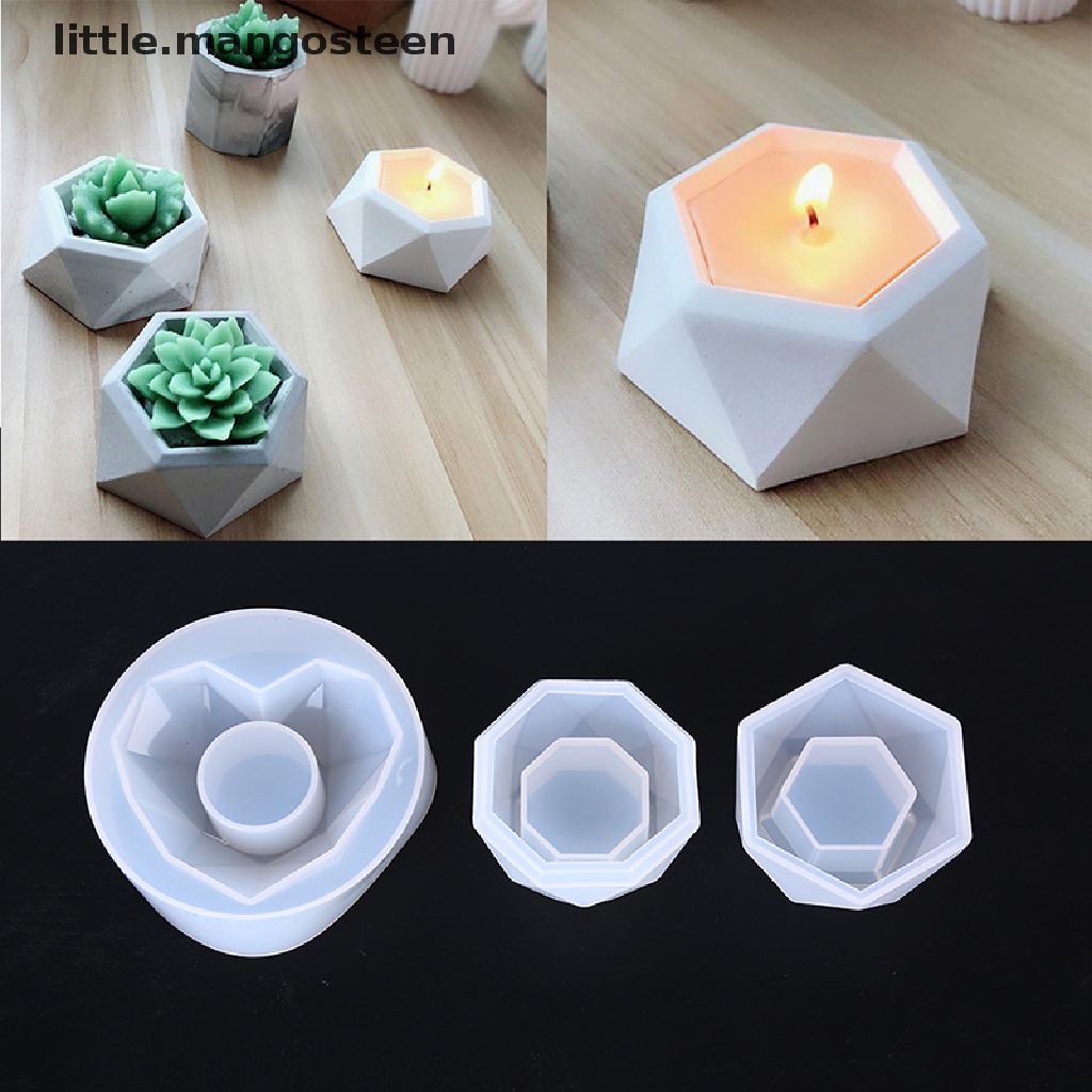 Khuôn Silicone Làm Chậu Hoa / Đèn Cầy DIY