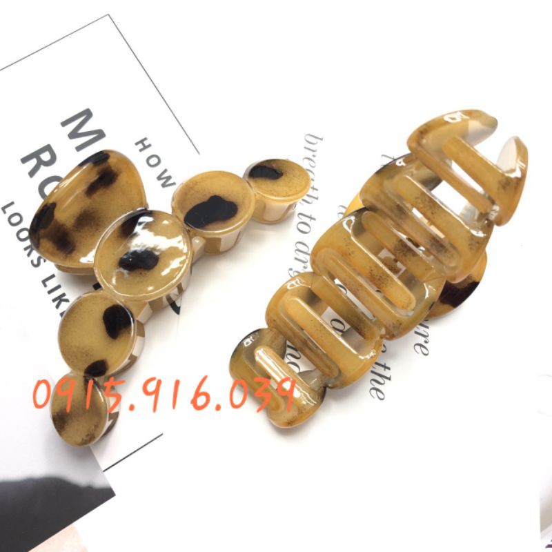 Kẹp tóc càng cua phối đốm màu, Kẹp Càng Cua Đốm