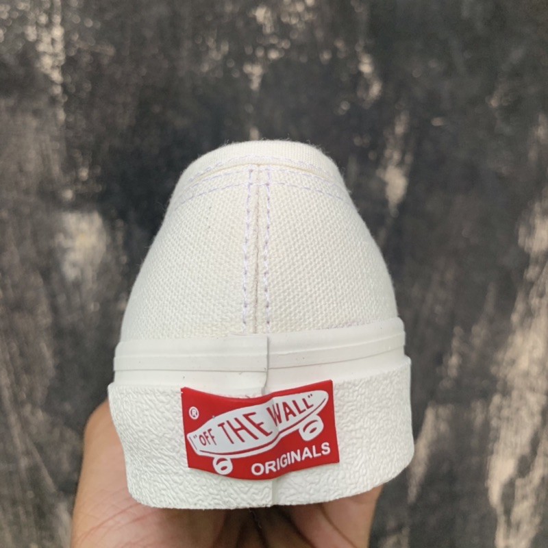 Giày Vans Classic Lười Trắng Đẹp Nam Nữ