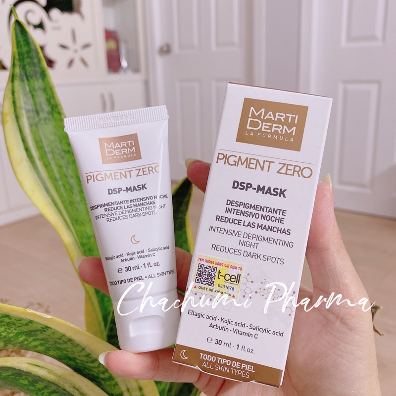 Mặt nạ làm trắng da giảm sắc tố martiderm pigment zero dsp mask 30ml