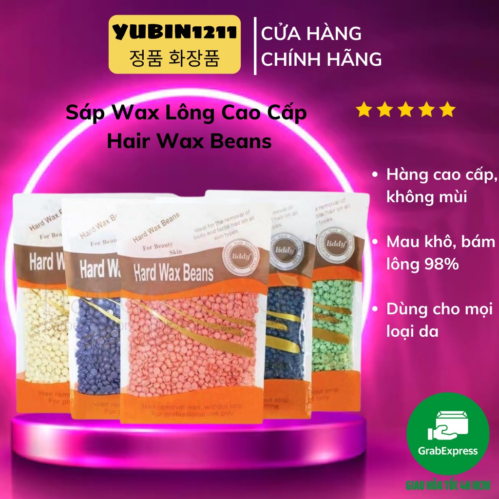Sáp Wax Lông Nóng Hạt Đậu 100g, Tẩy Tế Bào Chết Cho Da, Lông Mọc Chậm Hơn Yubin1211
