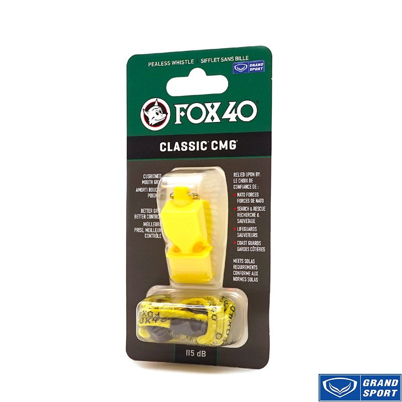 Còi FOX40 CLASSIC CMG Có Đệm Silicon Grand Sport 331914 Vàng