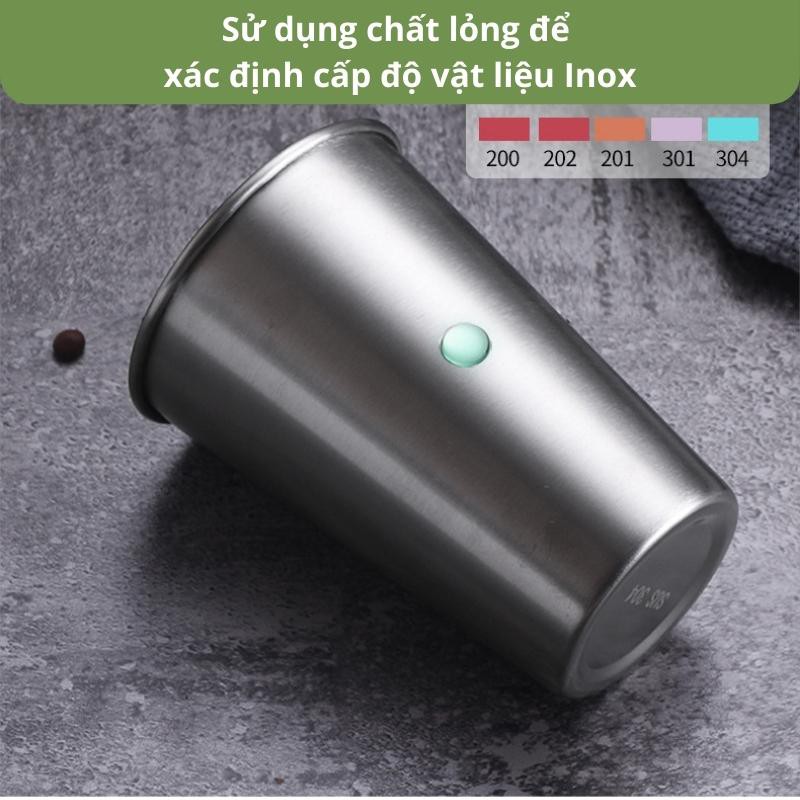 Ly Inox SOIKA SC02 Dung Tích 500ml Có Miếng Lót Cầm Tay Chống Nóng Lạnh