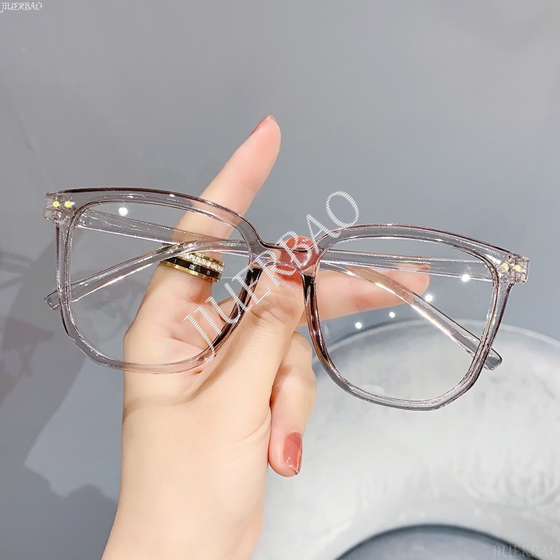 Mắt Kính Gọng Vuông Bằng Nhựa Trong Suốt Chống Bức Xạ Dành Cho Nam Và Nữ