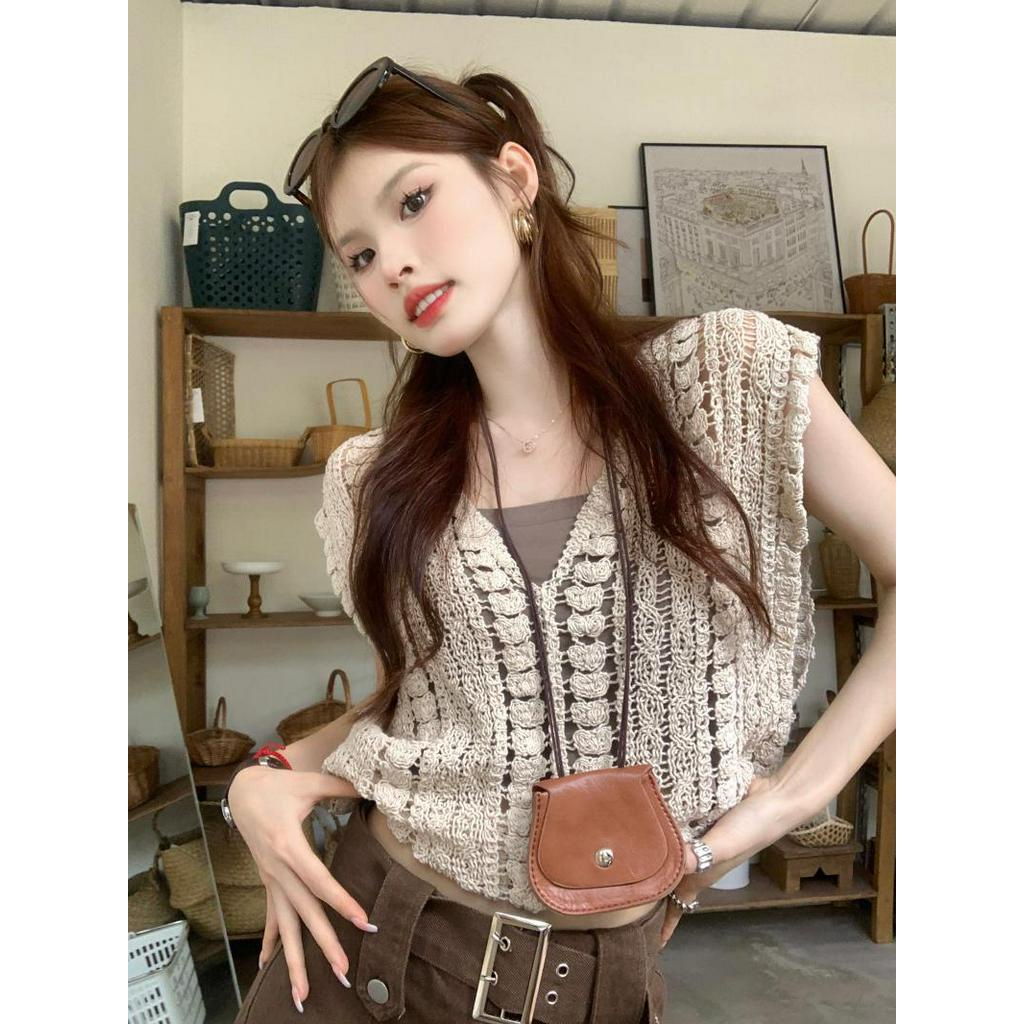 Áo Sweater Ba Lỗ Vải Mỏng Xếp Tầng Thời Trang Mùa Hè Năng Động 63982