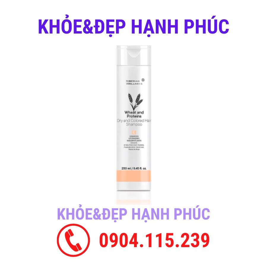 [ 416044 ] Dầu gội cho tóc khô và tóc nhuộm SIBERIAN WELLNESS Dry and Сolored Hair Shampoo – 250 ml/chai