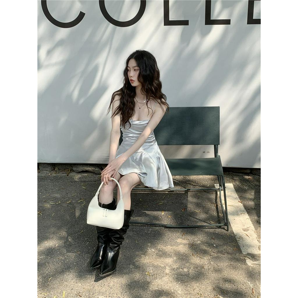 Fine Studio Đầm Múa Ba Lê Hai Dây Phong Cách Thái Lan Ngọt Ngào y2k Millennium Mùa Hè Nóng Bỏng Dành Cho Bạn Nữ