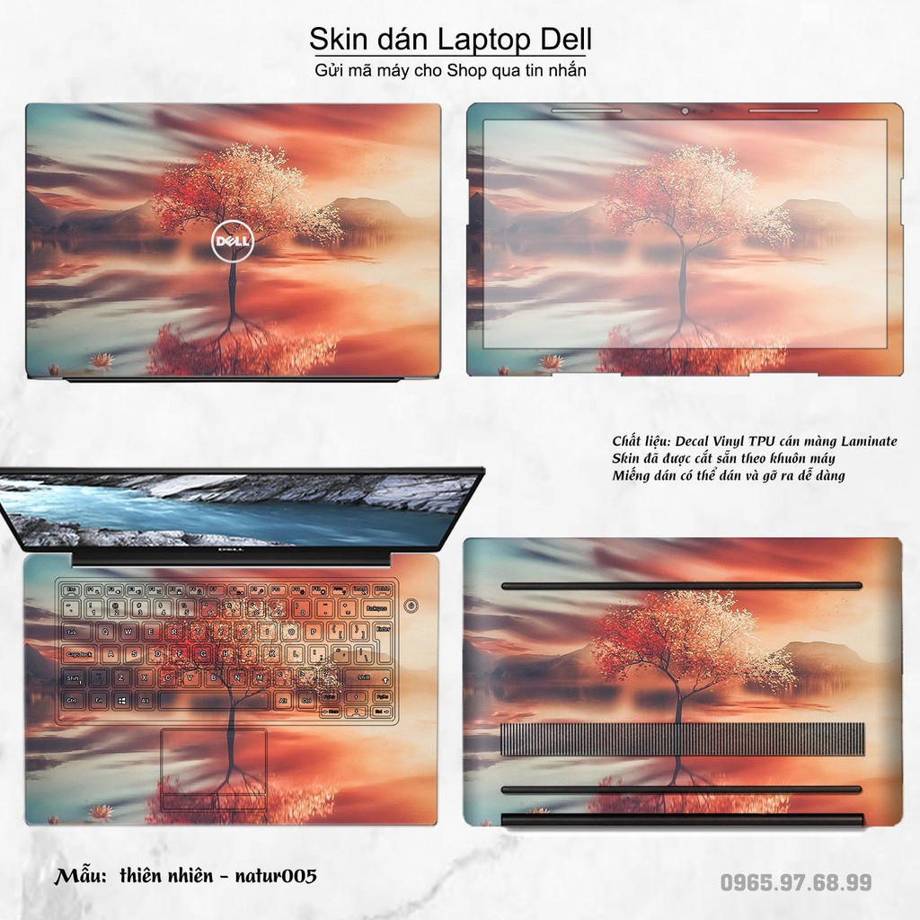 Skin dán Laptop Dell in hình thiên nhiên (inbox mã máy cho Shop)