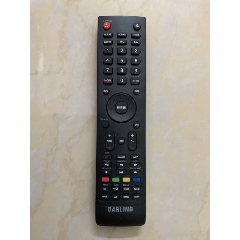 Remote Điều khiển tivi led Darling smart