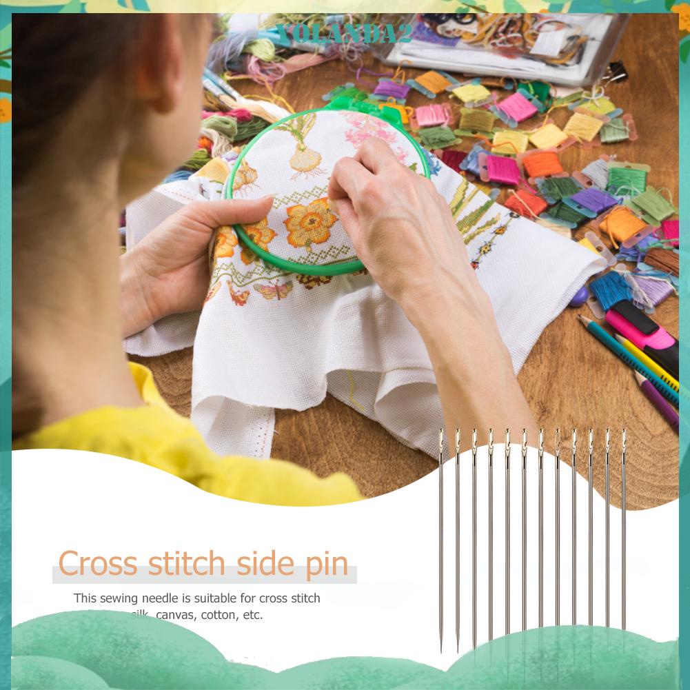 Bộ 12 kim thêu bằng thép không gỉ