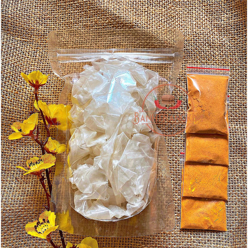 Bánh tráng muối nhuyễn cay