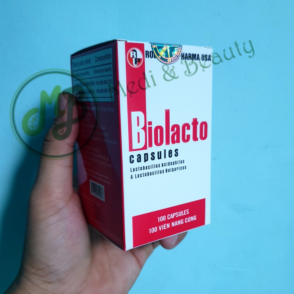 Viên uống hỗ trợ tiêu hóa, giảm đầy bụng, khó tiêu, táo bón BIOLACTO chai 100 viên