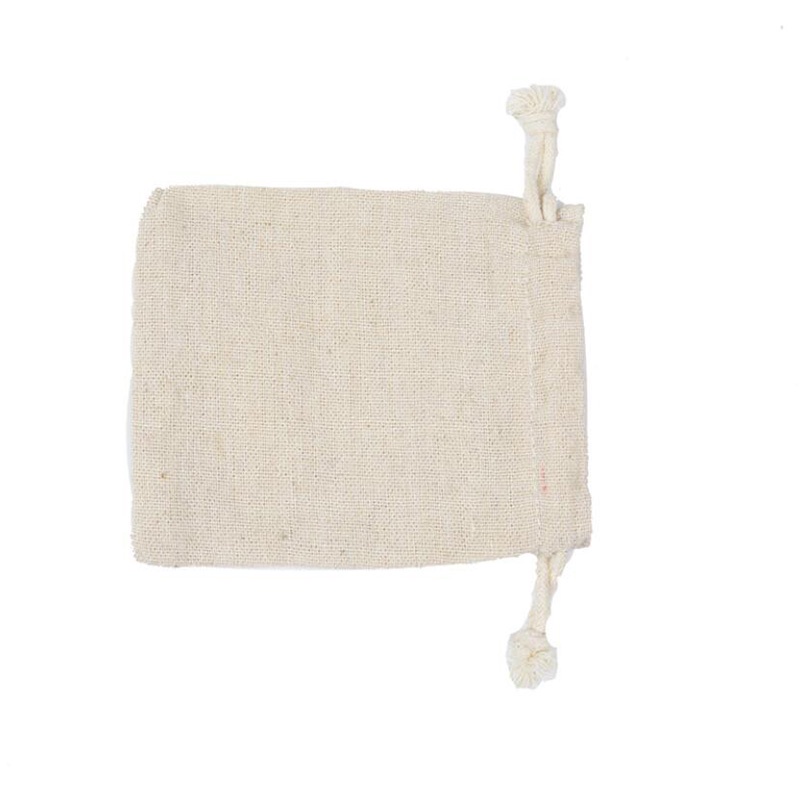 Túi dây rút vải lanh nhẹ đựng quà tặng/bánh kẹo đa năng